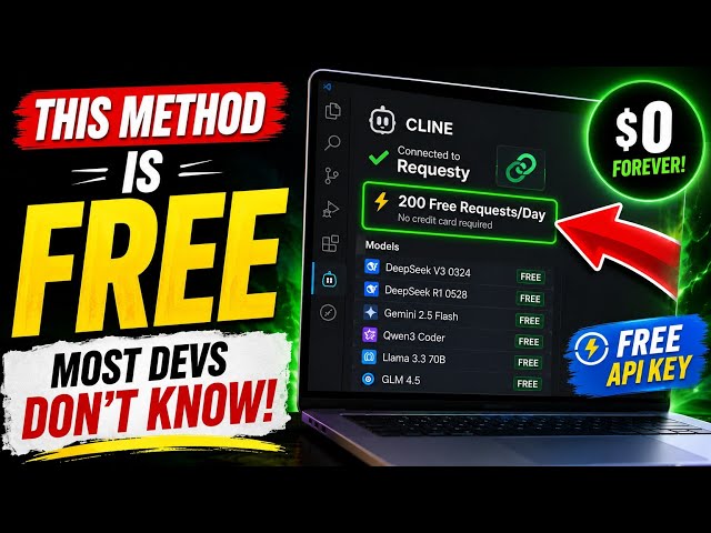 This FREE AI Coding Method in VS Code is Insane (No Credit Card)