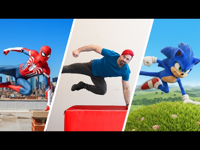 I Tried EVERY Stunt In Real Life (Spider-Man, Sonic, Mario, MORE!)