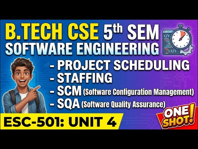 MAKAUT B Tech CSE 5th Semester Software Engineering ESC 501 Unit 4 One Shot