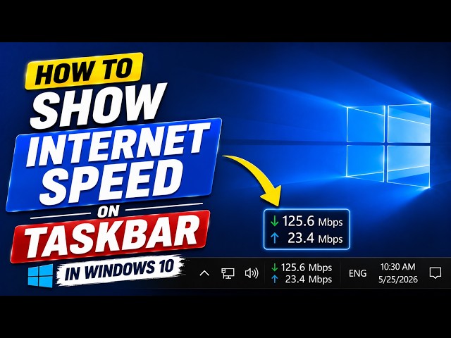 How to Show Internet Speed on Taskbar in Windows 10