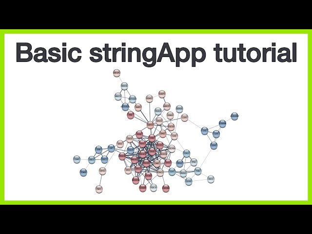 Basic stringApp tutorial: Cytoscape app store, STRING protein query, and omics data visualization