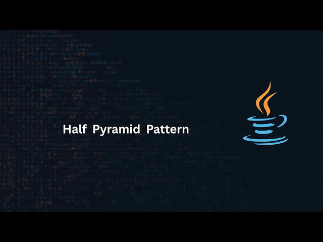 Java Half Pyramid Star Pattern | Nested For Loop Pattern Program | Part-12