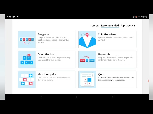 Wordwall Interactives
