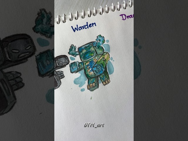 Drawing Minecraft bosses #howtodraw #shorts #tutorial #fpy #minecraft