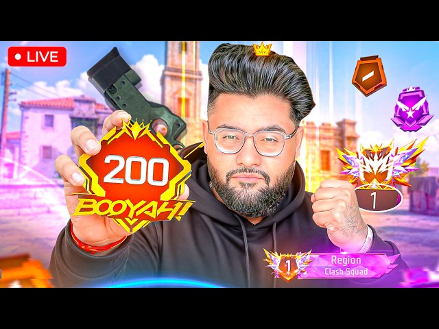 FREE FIRE LIVE 🔴DAY-7  RANK PUSH TO REGION TOP-100 🔥