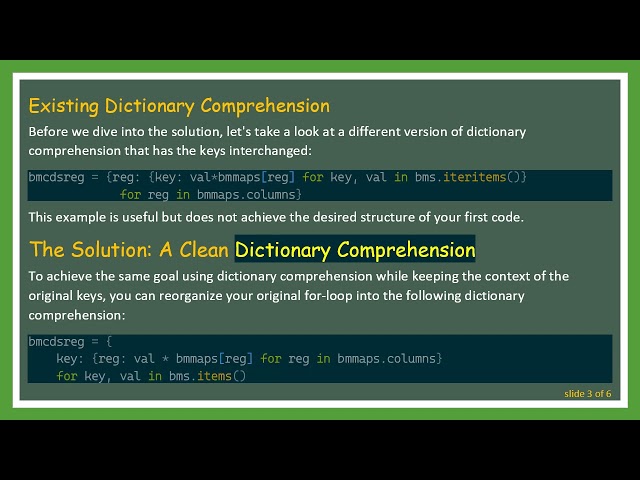 Mastering Dictionary Comprehension in Python