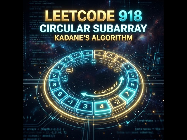 LeetCode 918: Maximum Sum Circular Subarray in less than 5 minutes | Circular Kadane's