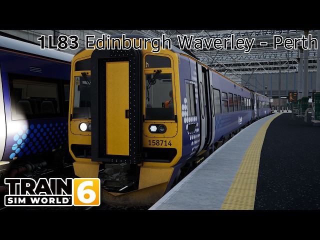 1L83 Edinburgh Waverley - Perth - Fife Circle Line - Class 158 - Train Sim World 6
