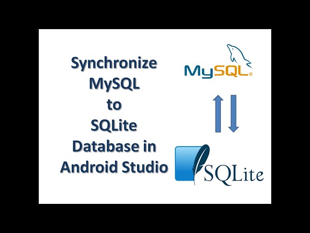 Synchronize Mysql to SQLite  Android Studio. Part 1