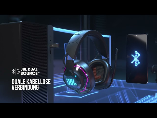 JBL | Quantum 910 Kabelloses Over-Ear-Performance-Gaming-Headset mit aktivem Noise-Cancelling und BT