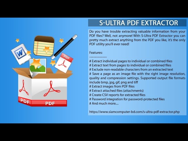 S-Ultra PDF Extractor
