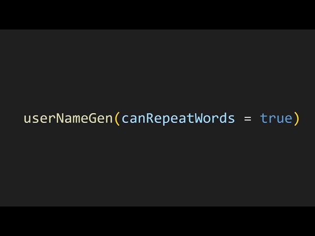 Creating a username generator in js