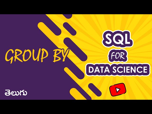 GROUP BY | SQL for Data Science | WonkyCode | Telugu