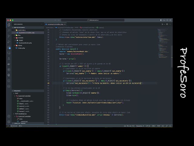 Patrón MVC en PHP - 03 Controlador