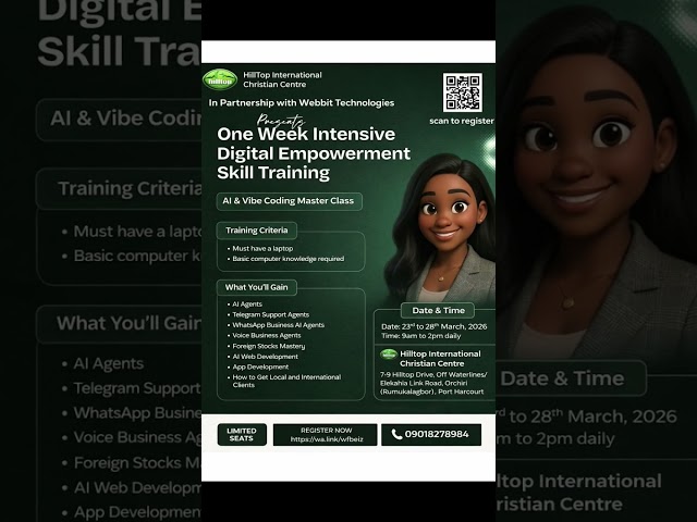 1 WEEK OF FREE VIBE CODING IN PORT HARCOURT🇳🇬 | Webiit × Hilltop Full Highlights