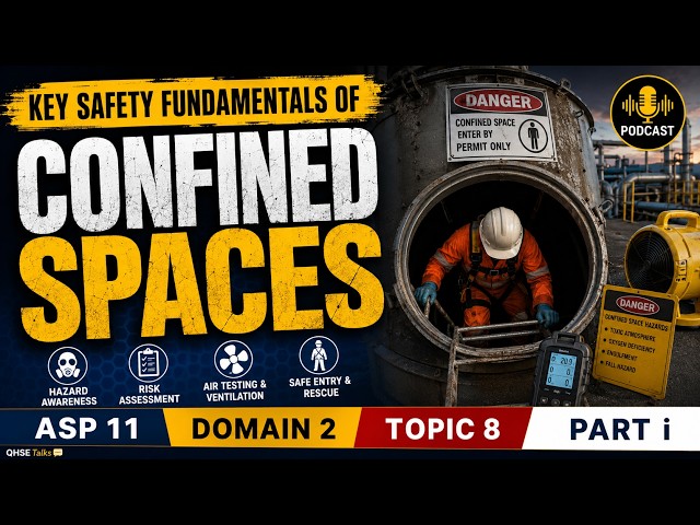 ASP 11 Domain 2 Topic 8 (I) | Confined Spaces Explained | OSHA Permit-Required Confined Spaces