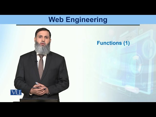 Functions in Javascript | Web Engineering | CS511_Topic069