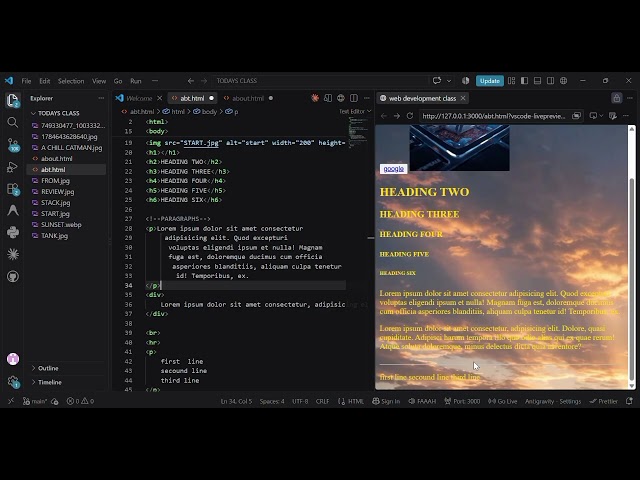 List and Nested Elements in Html 