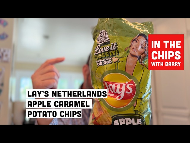 🇳🇱 Lay’s Netherlands Apple Caramel Chips on In The Chips with Barry