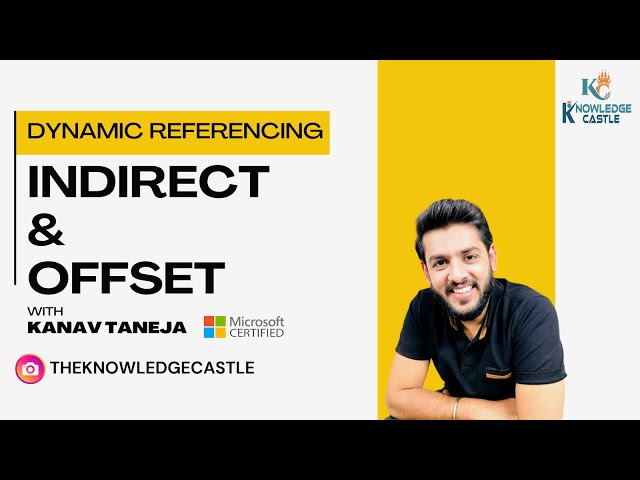 How to Use Indirect & Offset function in Excel | Dynamic Validation | Microsoft certified institute!
