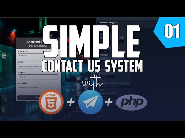 How to make Contact form system with telegram integration