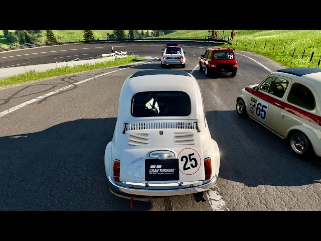 Gran TURISMO 7™ The GTI 🇨🇭 Eiger Nordwand. FIAT Abarth 595 Esseesse '70. GT7 Power Pack PS5