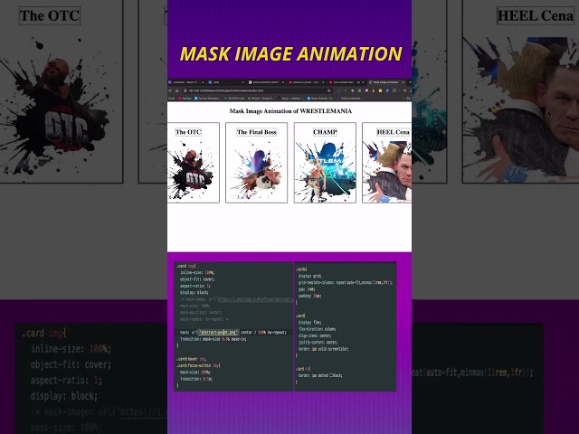 STUNNING HOVER EFFECTS with CSS MASKS in 2025