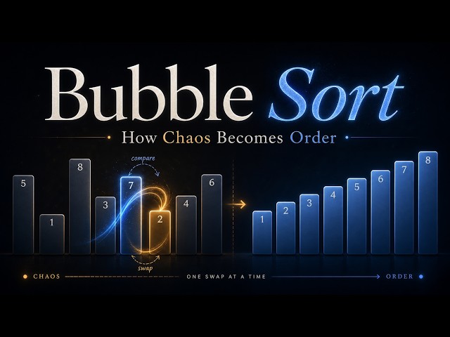 Bubble Sort Explained Visually: How Chaos Becomes Order