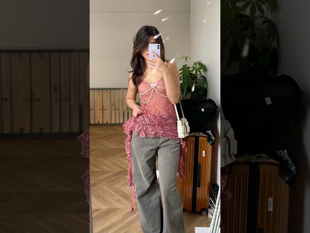 my first sewing project of this year 2025 🌟 #sewing #outfitinspo #tutorial #diy #selfmade #ruffles