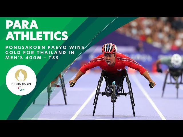 Gold For Paeyo In Men's 400m T53 🇹🇭 | Paralympic Games
