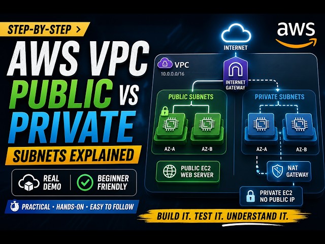 AWS VPC Public vs Private Subnets Explained | Beginner Tutorial + Demo