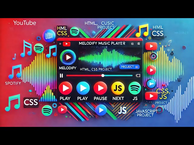 🎶 Melodify - A Stunning Spotify-Inspired Music Player | HTML, CSS, JS Project