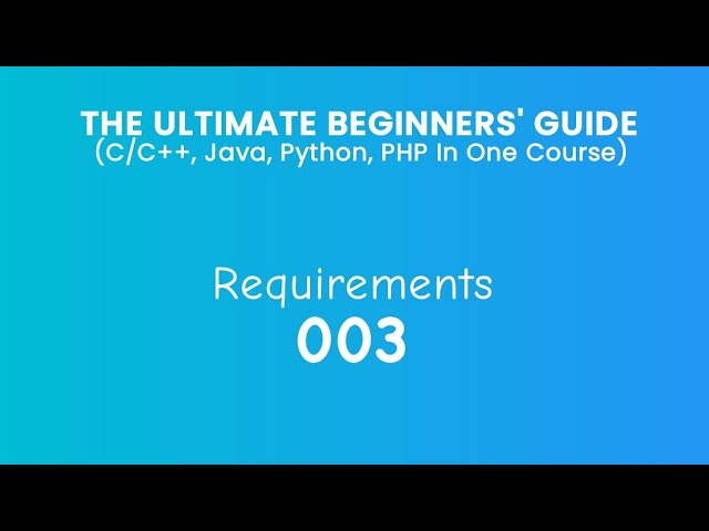 3.Requirements
