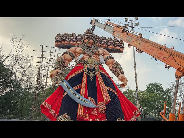 Ravan Dahan 2026 | Making of Biggest Ravan | 30 Feet Ravan Vadh | Hyderabad Dussehra 2026