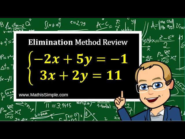 Elimination Method Review | Expressions & Equations | Grade 8