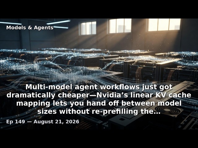 Multi-model agent workflows just got dramatically cheaper—Nvidia’s linear KV cache mapping lets…