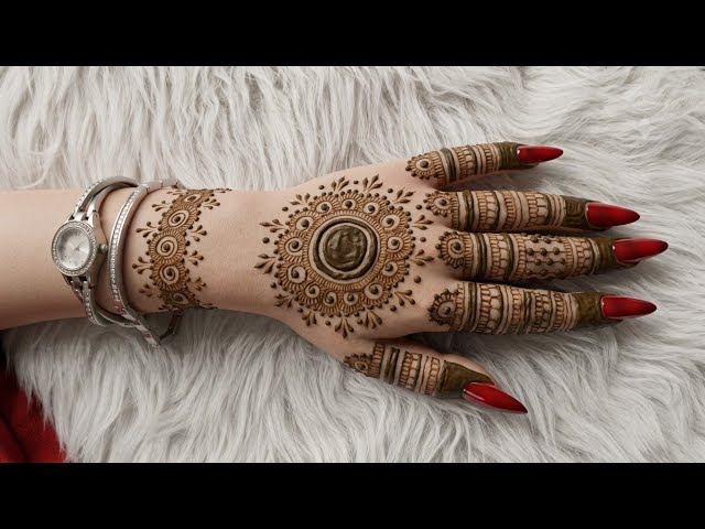 Simple Back Hand Mehndi Design for Beginners | Easy Henna Tutorial 