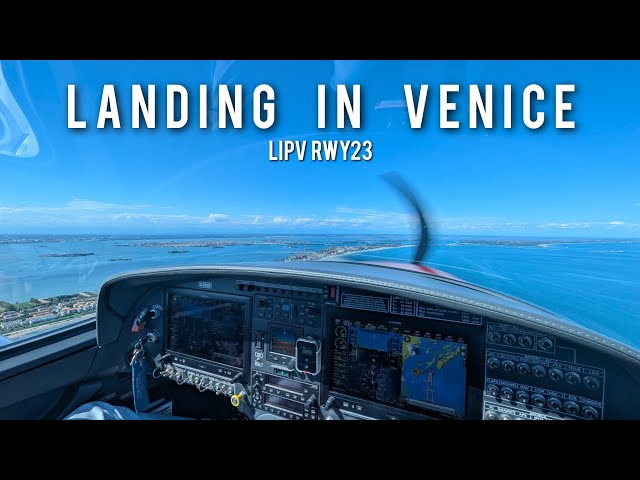LANDING in VENICE LIPV 23 | Bristell B23 | Unedited Cockpit View 4K