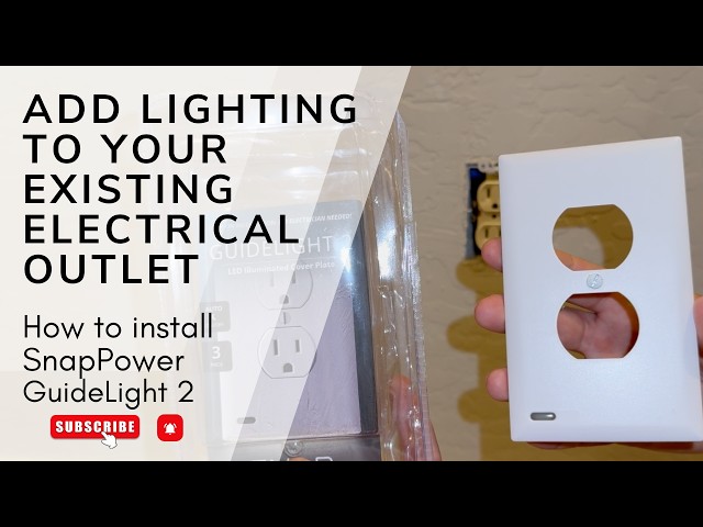 How to Install SnapPower GuideLight 2 LED Outlet Cover | Easy DIY & Night Light Upgrade