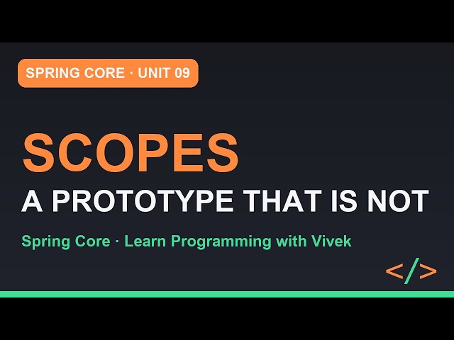 Spring Framework Core: Scopes and the Injection Trap | Unit 09