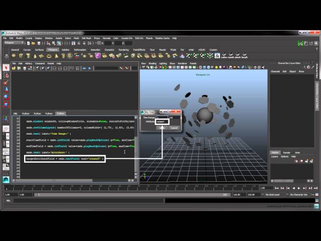 Introduction to Python Scripting in Maya - Part 4: Generating a User Interface