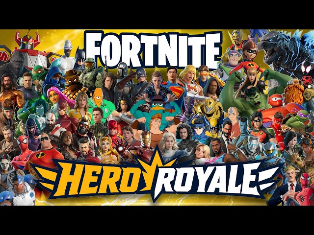 Fortnite Hero Royale | 74 Player Custom Battle Royale Match!