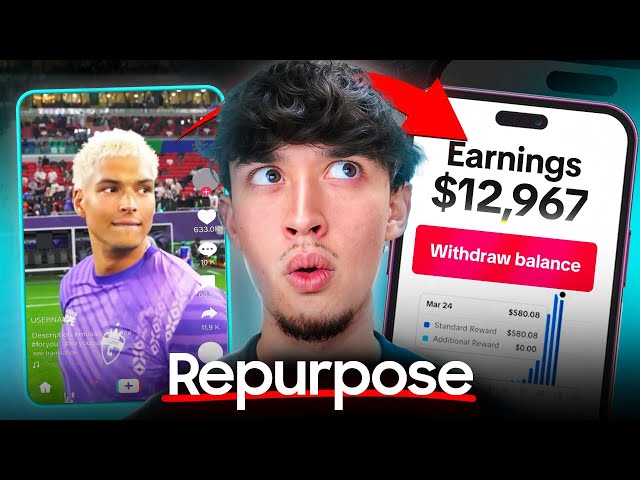 How To REPURPOSE Content For TikTok's Creator Rewards Program