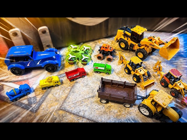 DIY Mini Tractor Builds Underground Tunnel & BrickBridge - 