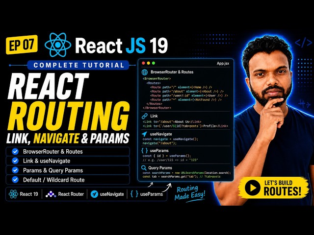 React JS 19 Tutorial in 2026 #6 | Routing In Reactjs | Navigation