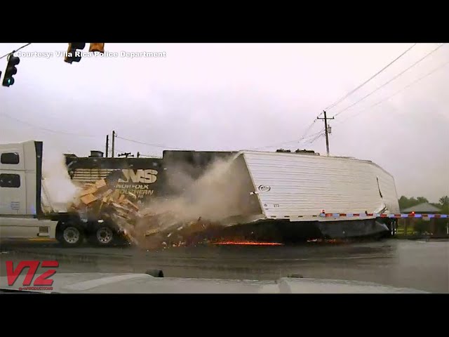 TRAIN vs TRUCK - A Message about Railroad Crossing Safety