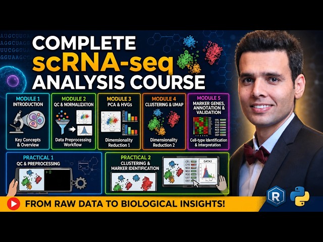 Module 4: Complete single-cell RNA (scRNA) sequencing analysis course