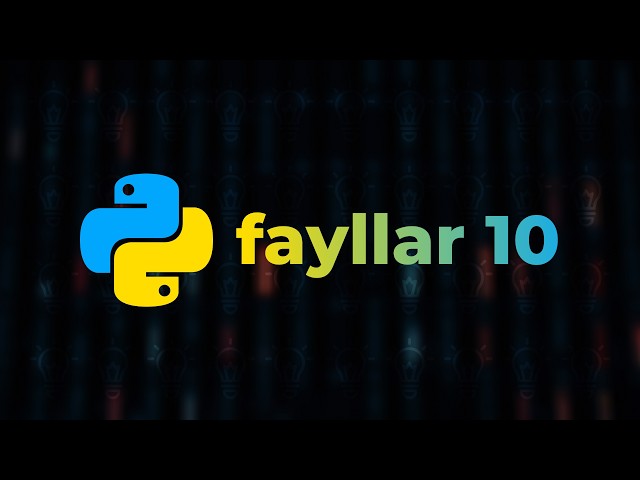Saralash va nom o'zgartirish – Python (boshlang'ich) – To'liq kurs [Dasturlash qo'llanmasi]