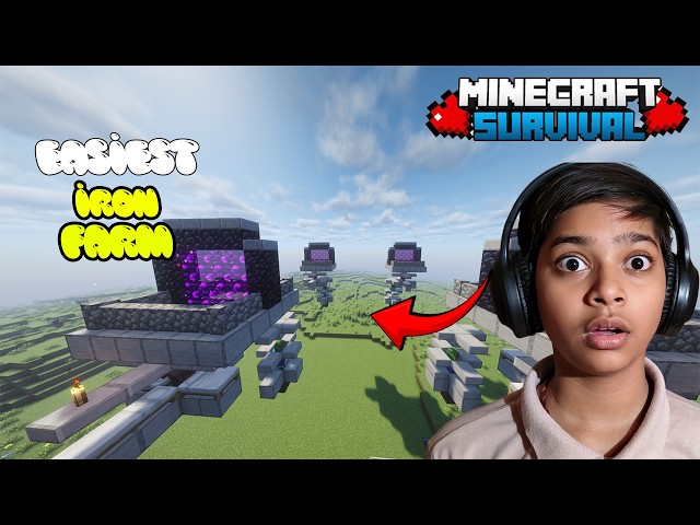 NEW HARDEST IRON FARM FOREVER IN MINECRAFT JAVA || MINECRAFT