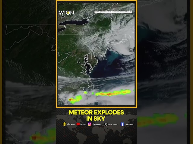 Meteor Fireball Triggered Loud Boom Across New England, NASA Confirms | WION News